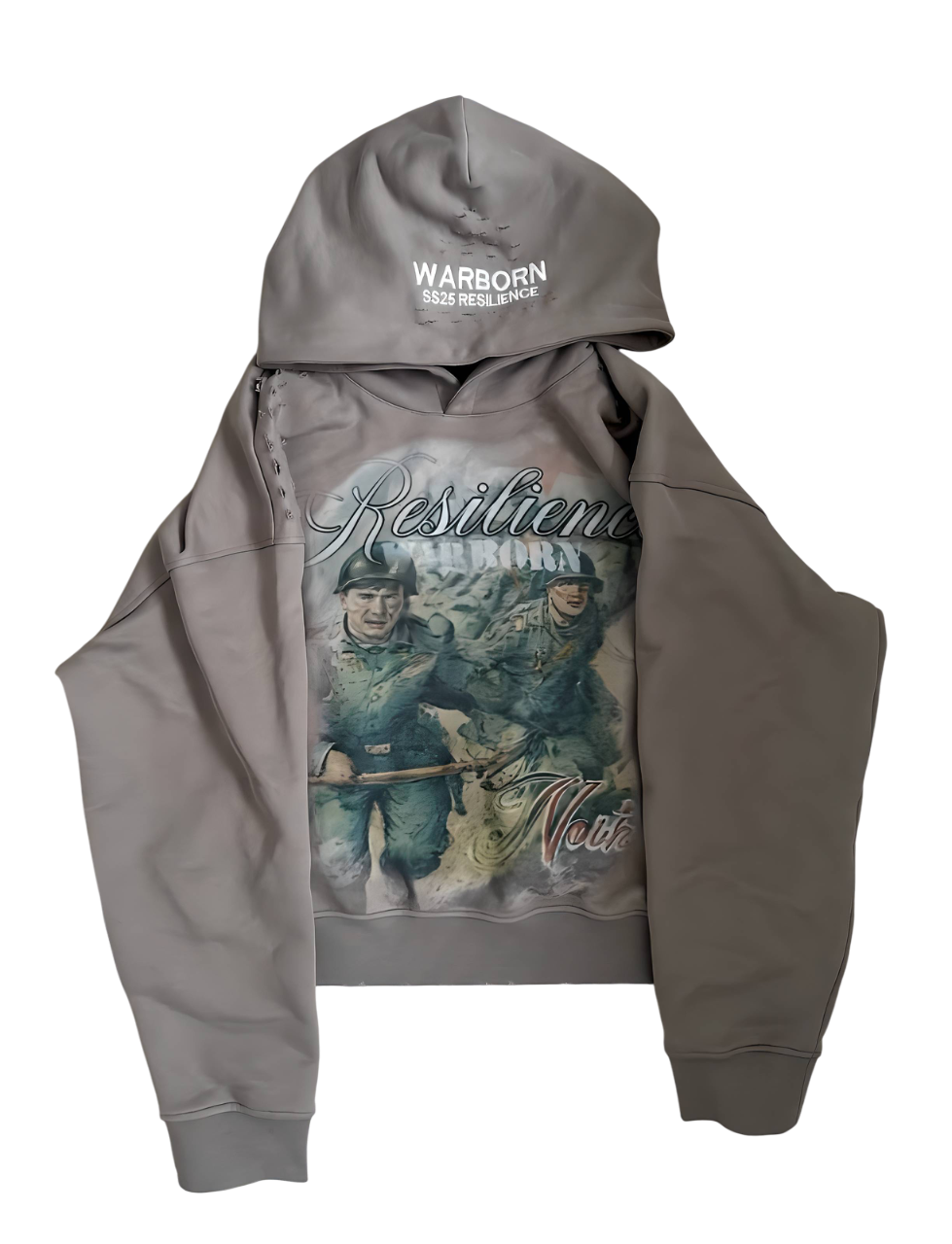 Grey "Resilience" Hoodie